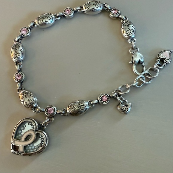Brighton | Power of Pink Love Heals Breast Cancer Awareness Heart Bracelet - Picture 3 of 6